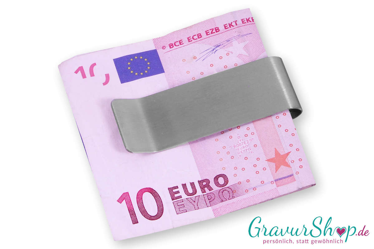 Geldscheinklammer 02 mit Gravur Bild 2