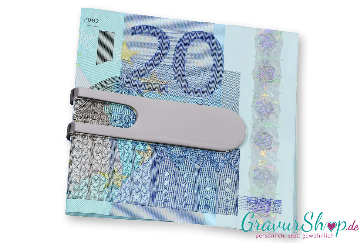 Geldscheinklammer 04 mit Gravur Bild 2