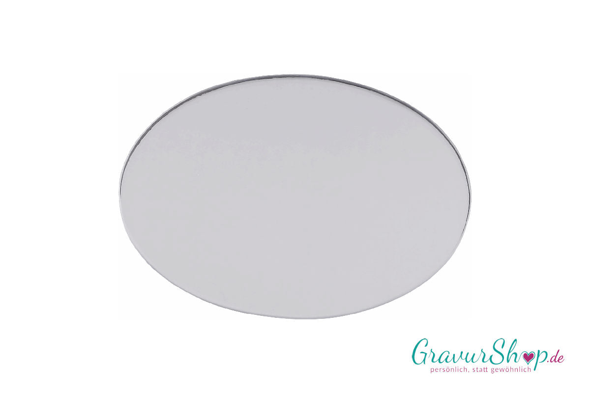 Glasschild Silber C mit Lasergravur