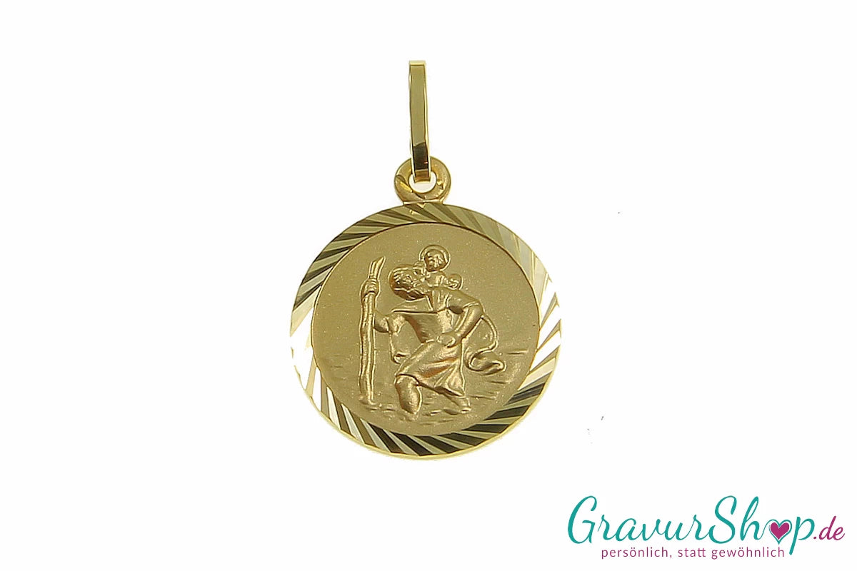 333er Gold Kinderanhänger Christopherus