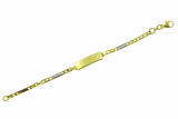 Gold Kinderarmband 2 Längen mit individueller Gravur