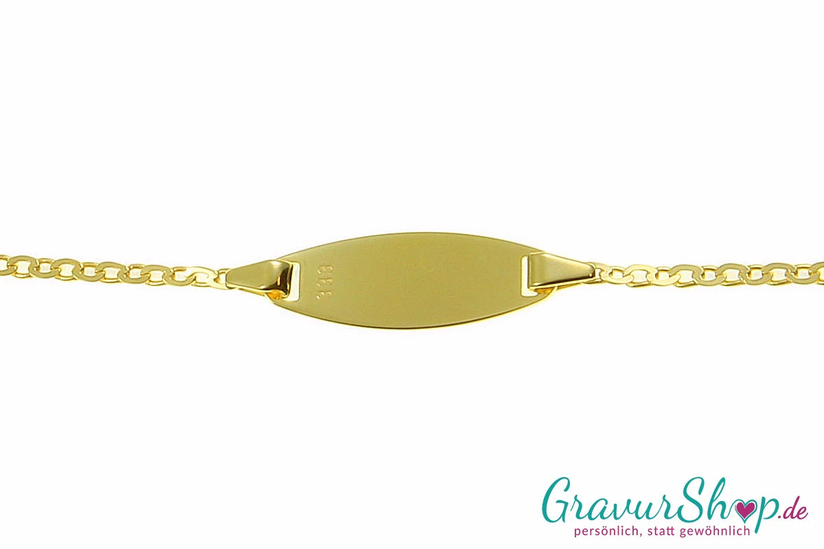 333/000 Gold Schildarmband personalisieren