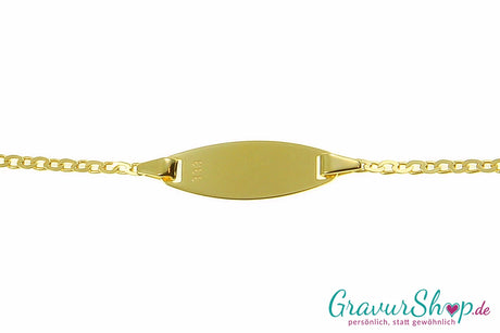 333/000 Gold Schildarmband personalisieren