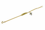 333er Gold Kinder-Armband 12-14 cm mit Gravur