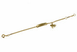 333er Gold Kinderarmband Pferdchenanhänger 12-14 cm mit Gravur