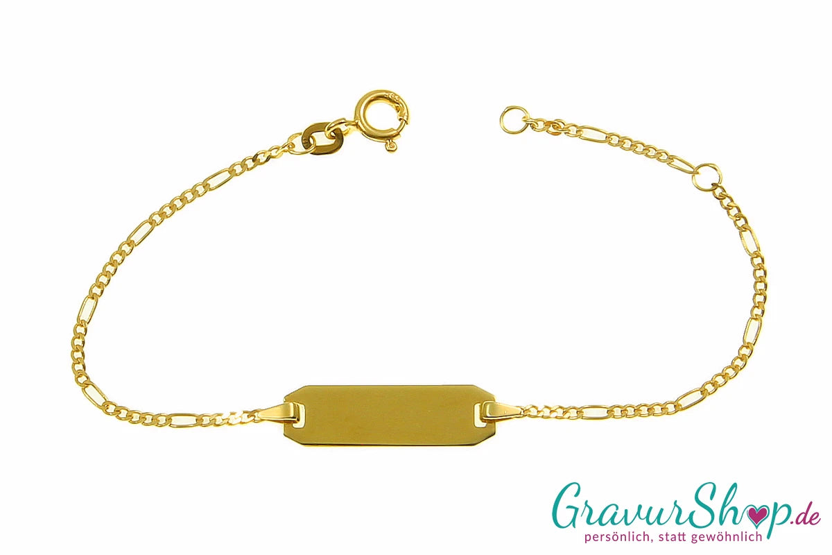 585/000 Gold Kinderarmband zum personalisieren