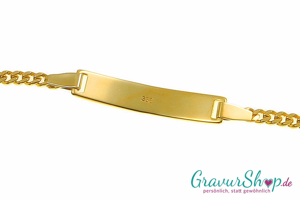 333/000 Gold Kinderarmband Rückseite