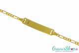 Gold Schildarmband zum personalisieren