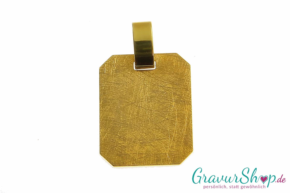 333er Goldanhänger mit Gravur