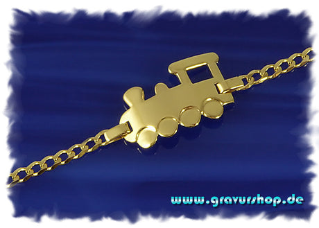 333/000 Gold ID-Kinderarmband Lok gravieren