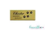 Grabschild für Tiere 01 Messing mit Gravur