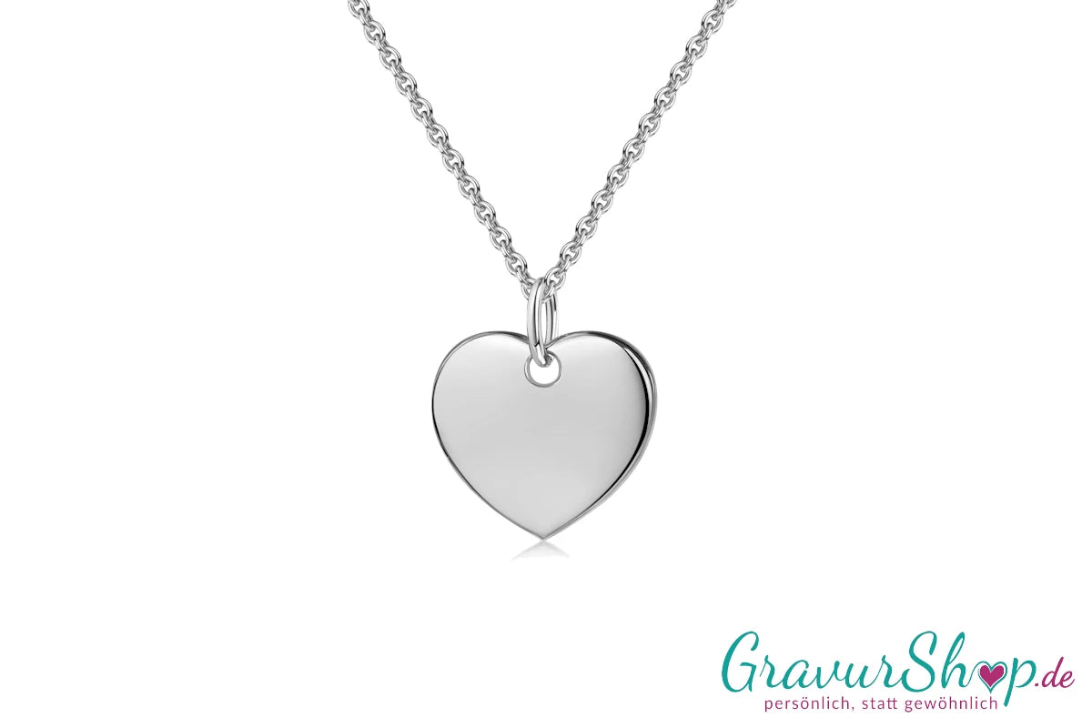 Herz-Anhänger 925er silber mit Gravur