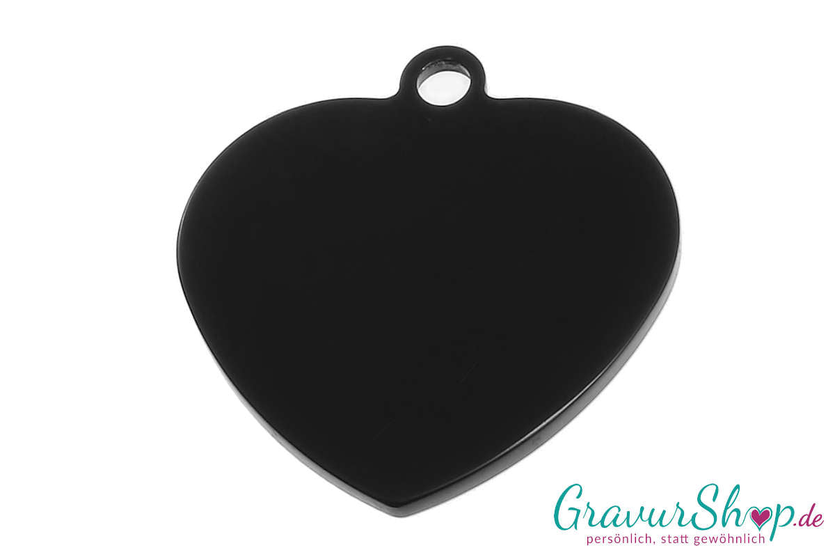 Hundemarke 02 schwarz Bild