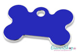 Hundemarke 05 mit Gravur Blau