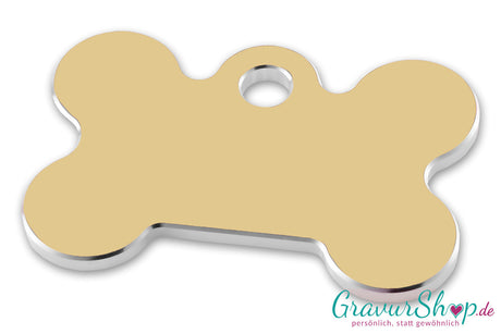 Hundemarke 05 mit Gravur Neusilber