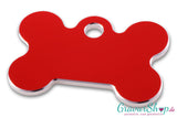 Hundemarke 05 mit Gravur Rot