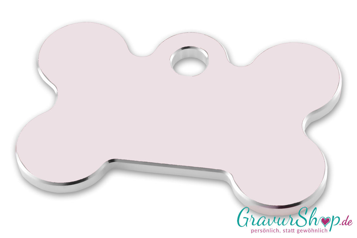 Hundemarke 05 mit Gravur Silber