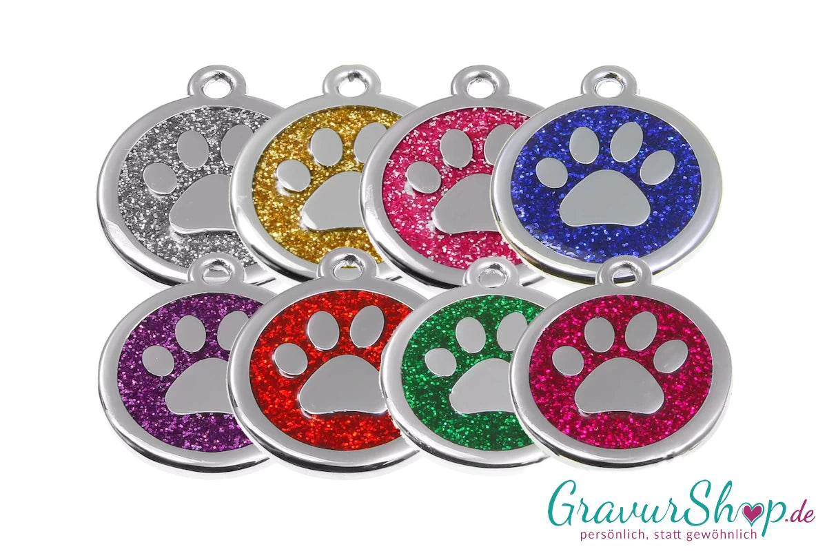 Hundemarke 11 mit Gravur Farbauswahl