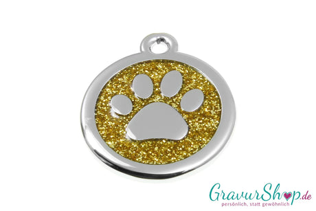 Hundemarke 11 gold mit Gravur