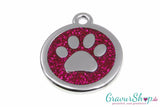 Hundemarke 11 magenta mit Gravur