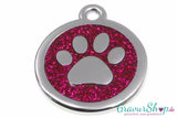 Hundemarke 11 magenta 30mm mit Gravur 