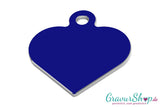 Hundemarke blau groß zum Gravieren
