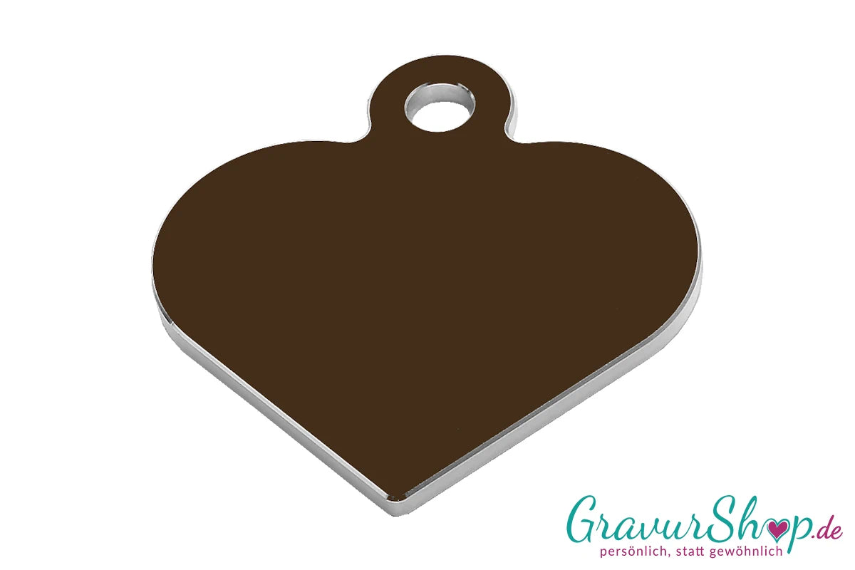 Hundemarke bronze groß zum Gravieren