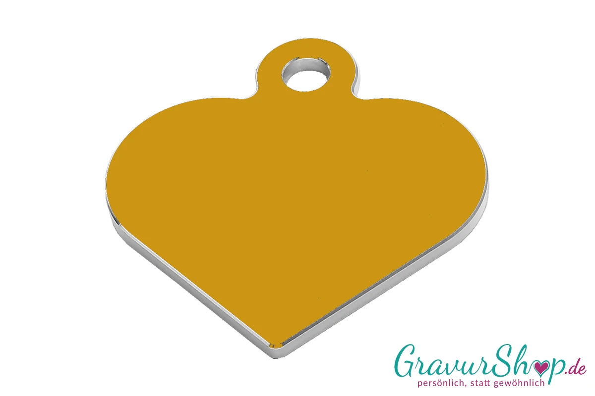 Hundemarke gold groß zum Gravieren