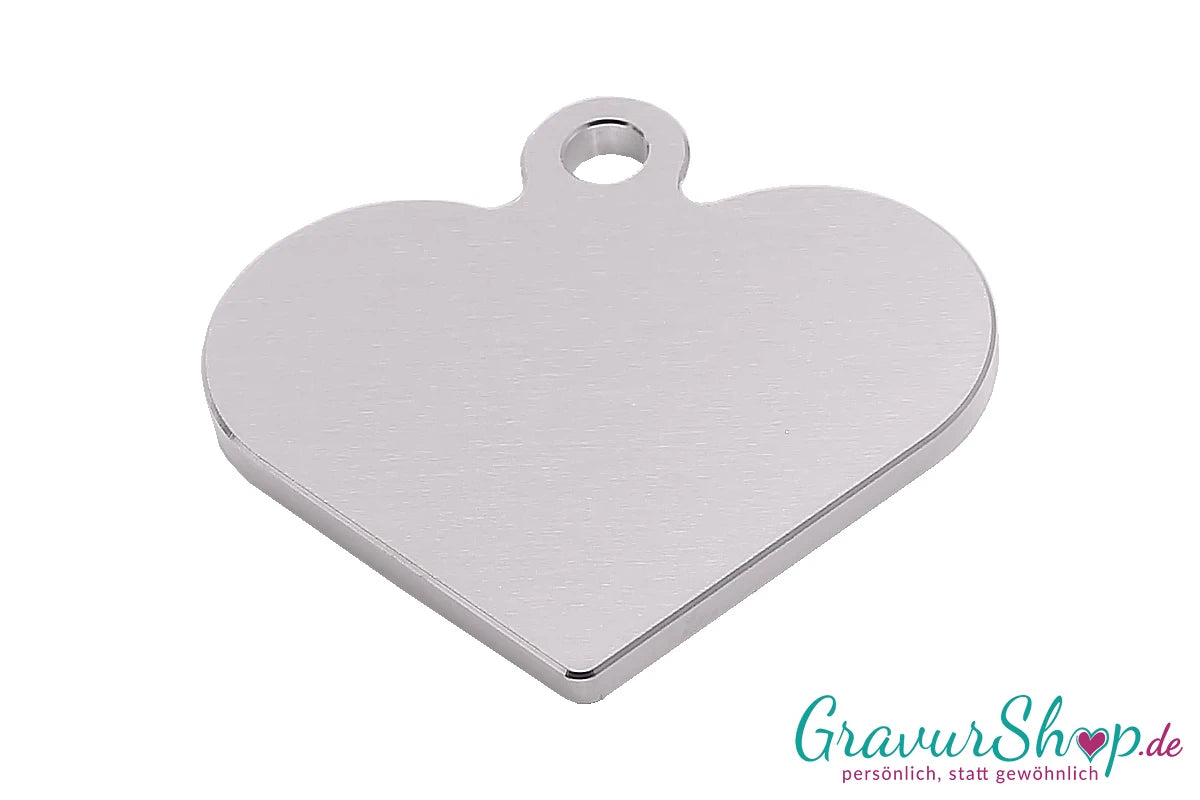 Hundemarke silber klein zum Gravieren