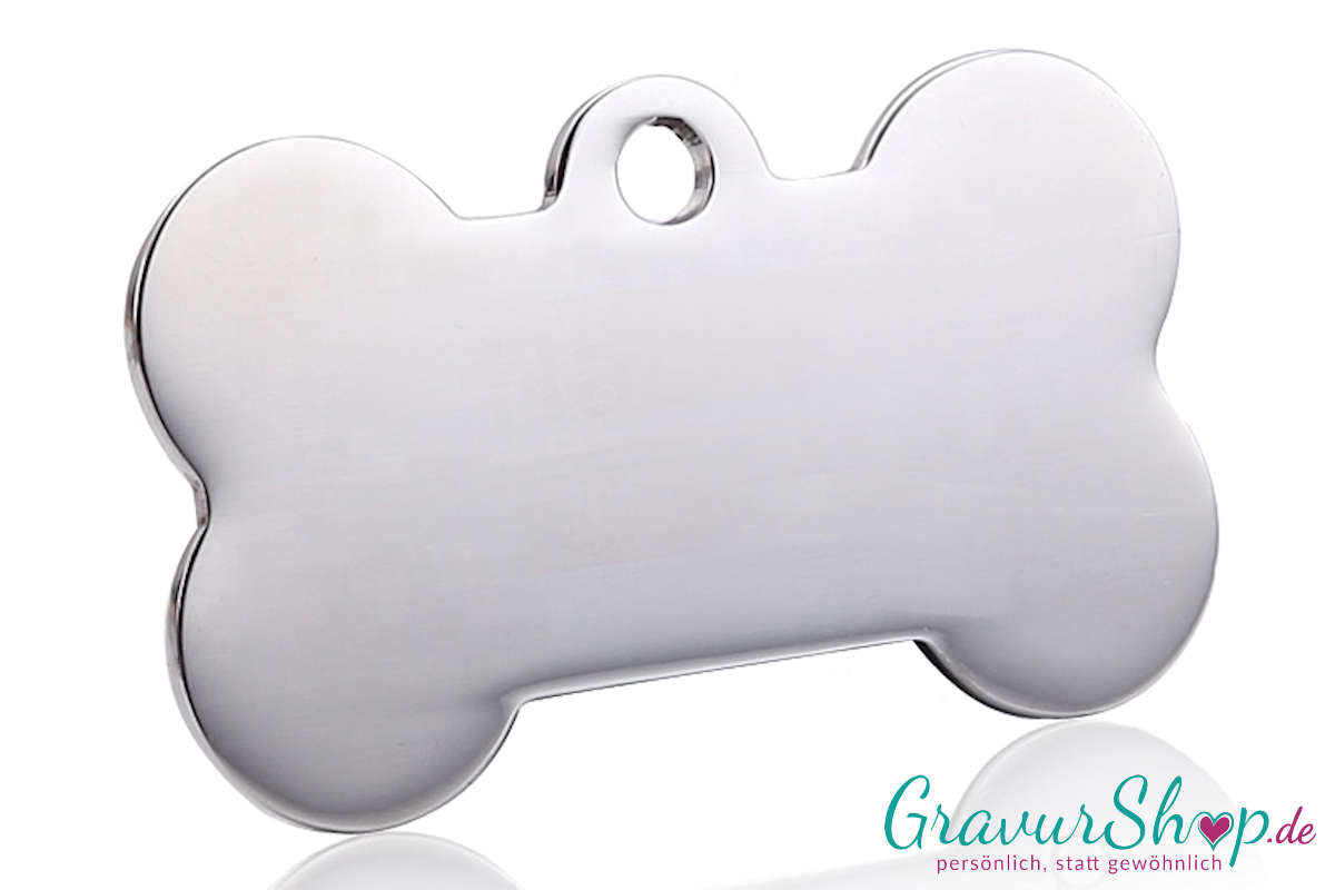 Hundemarke 10 Silber mit Gravur