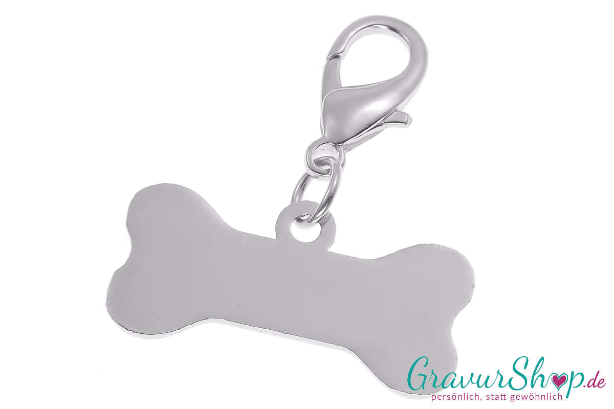 Hundemarke Knochen 31 mit Gravur