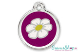 Hundemarken 19 L mit Gravur Magenta