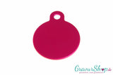 Hundemarke 30 magenta mit Gravur