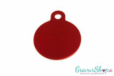 Hundemarke 30 rot mit Gravur