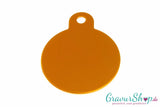 Hundemarke 30mm gold mit Gravur