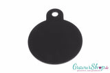Hundemarke 30mm schwarz mit Gravur