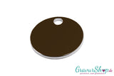 Hundemarke rund bronze klein gravierbar