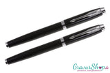 Parker IM F + T black lacquer C.C. mit Gravur