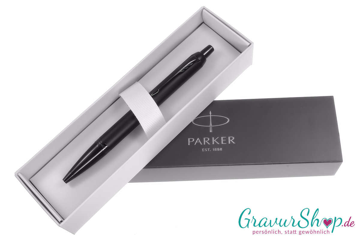 IM Parker Kugelschreiber chromatique-schwarz mit Gravur