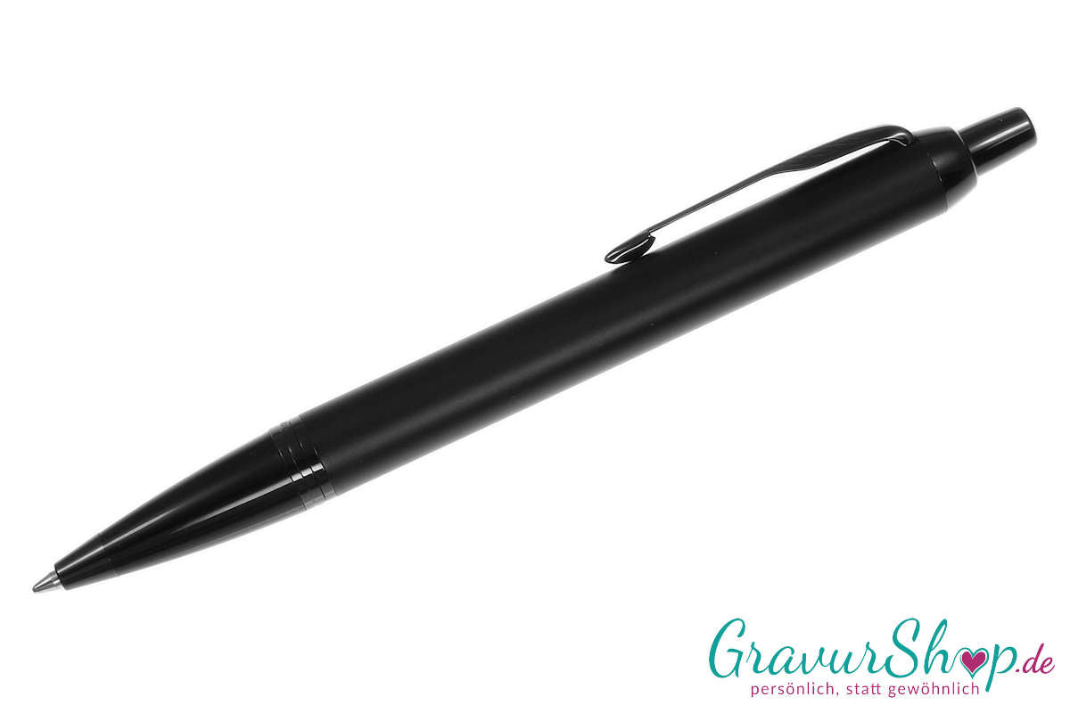 Parker IM Schreibset Chromatique Schwarz mit Gravur Kugelschreiber