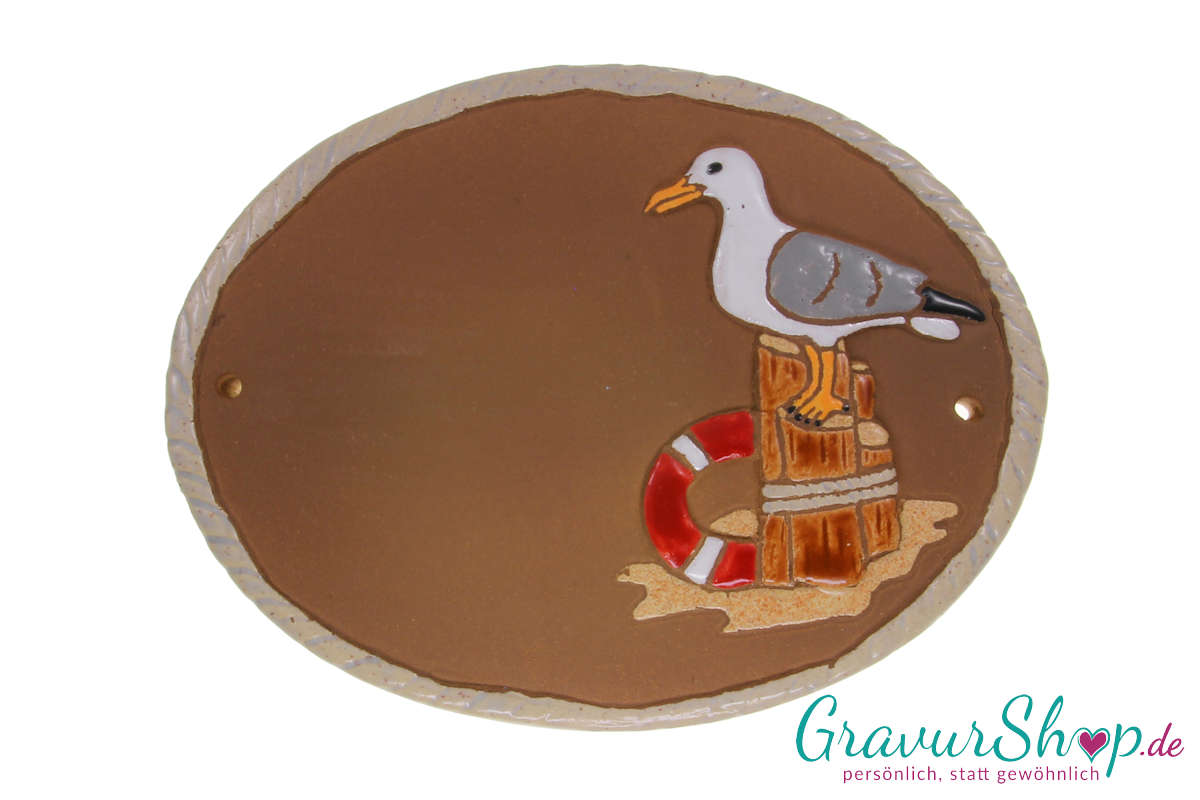 Keramikschild 14 mit Gravur