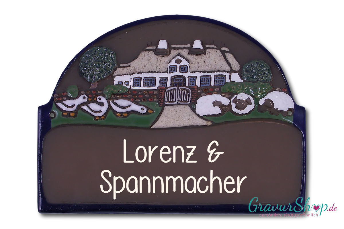 Keramikschild 05 mit Lasergravur