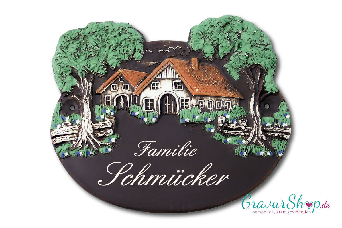 Keramikschild 06 mit Lasergravur