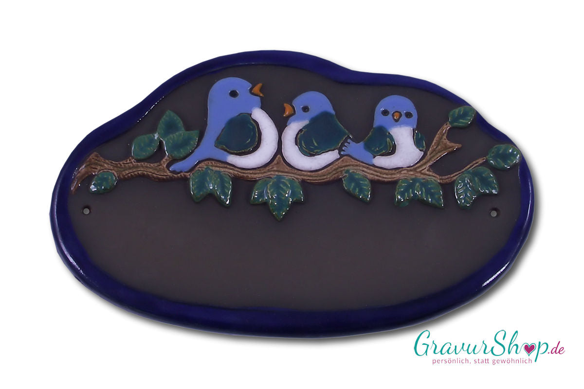 Keramikschild 12 mit Gravur