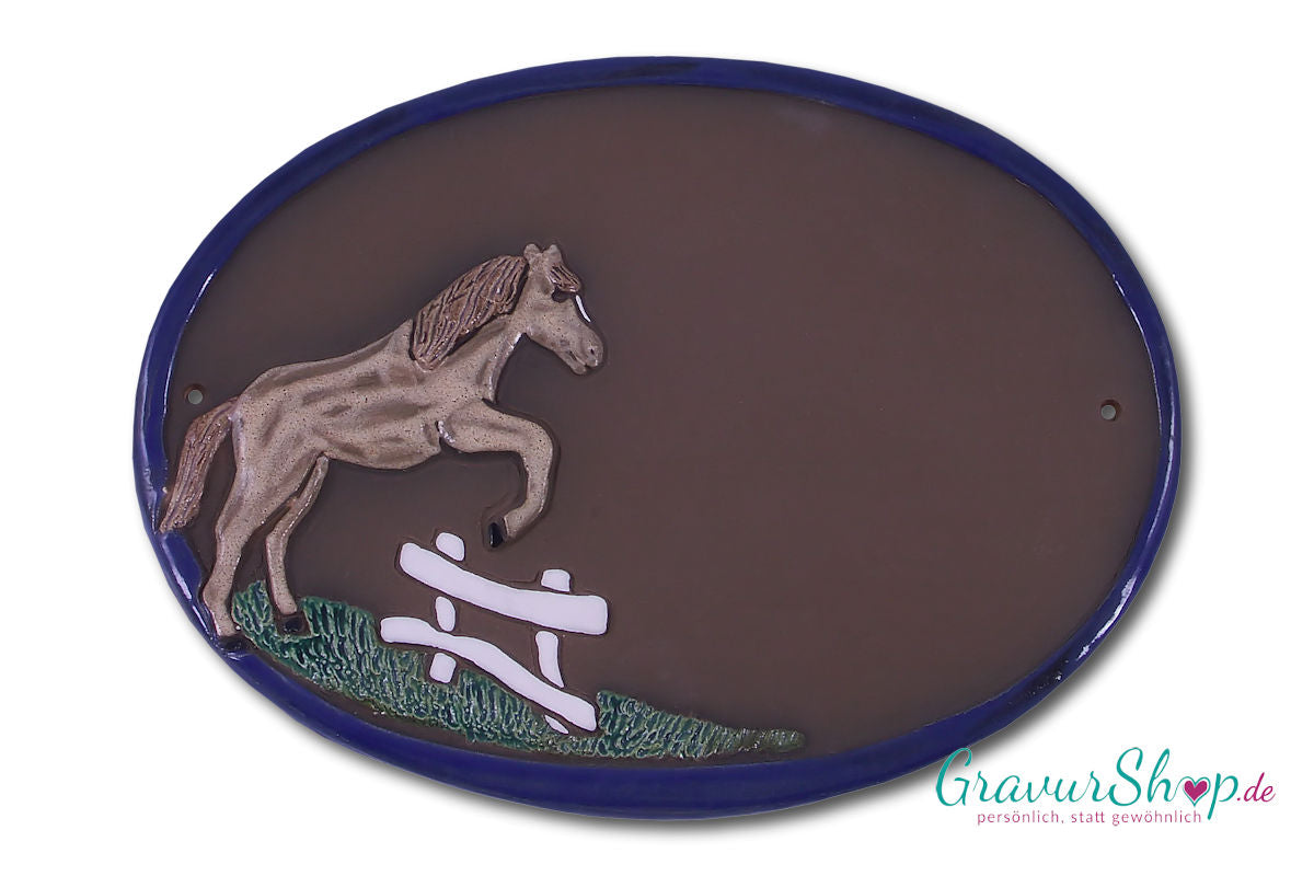 Keramikschild 13 mit Gravur