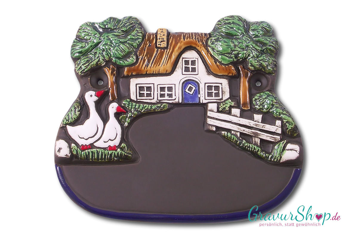 Keramikschild 20 mit Gravur