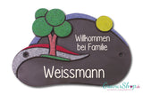 Keramikschild 23 mit Gravur