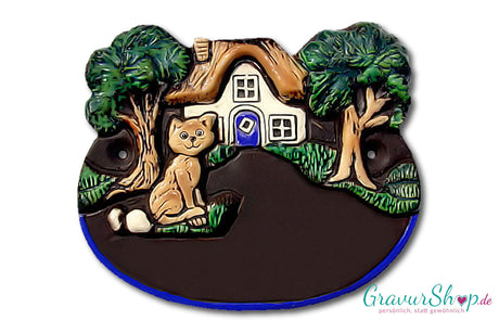 Keramikschild 31 mit Gravur