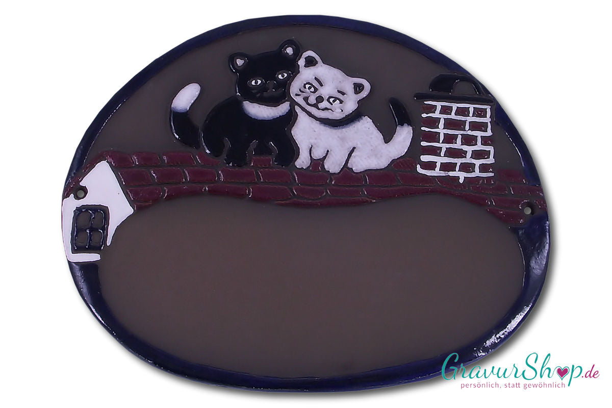 Keramikschild 39 mit Gravur