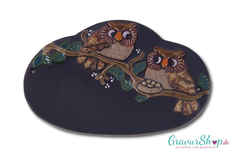 Keramikschild 42 mit Gravur